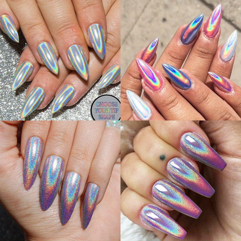 Aurora Magic Nail Powder Glitter para unhas