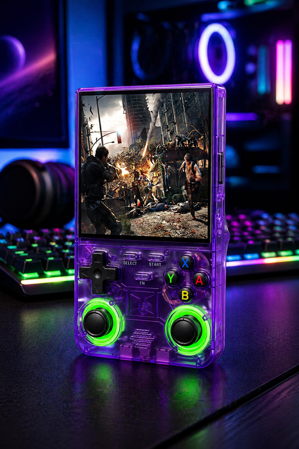 R36 Ultra 2025 Open Source R36S Video Game Console Linux System 4.0 Inch IPS Screen  Portable Pocket Video Player 64G best Games