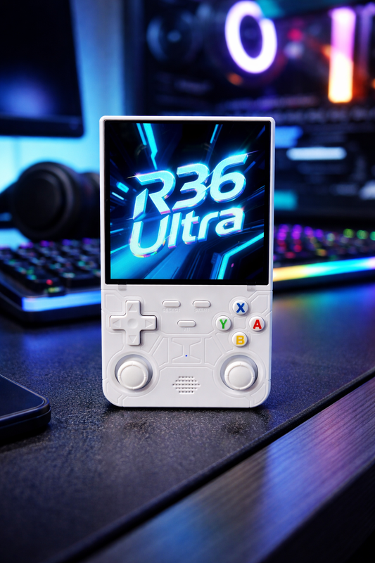 R36 Ultra 2025 Open Source R36S Video Game Console Linux System 4.0 Inch IPS Screen  Portable Pocket Video Player 64G best Games