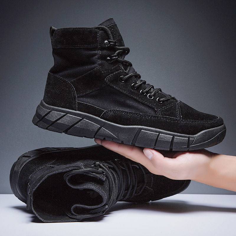 Bota de trabalho casual estilo britânico masculina combinando