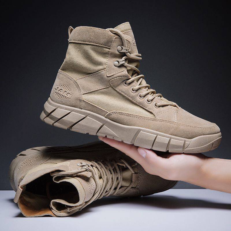 Bota de trabalho casual estilo britânico masculina combinando