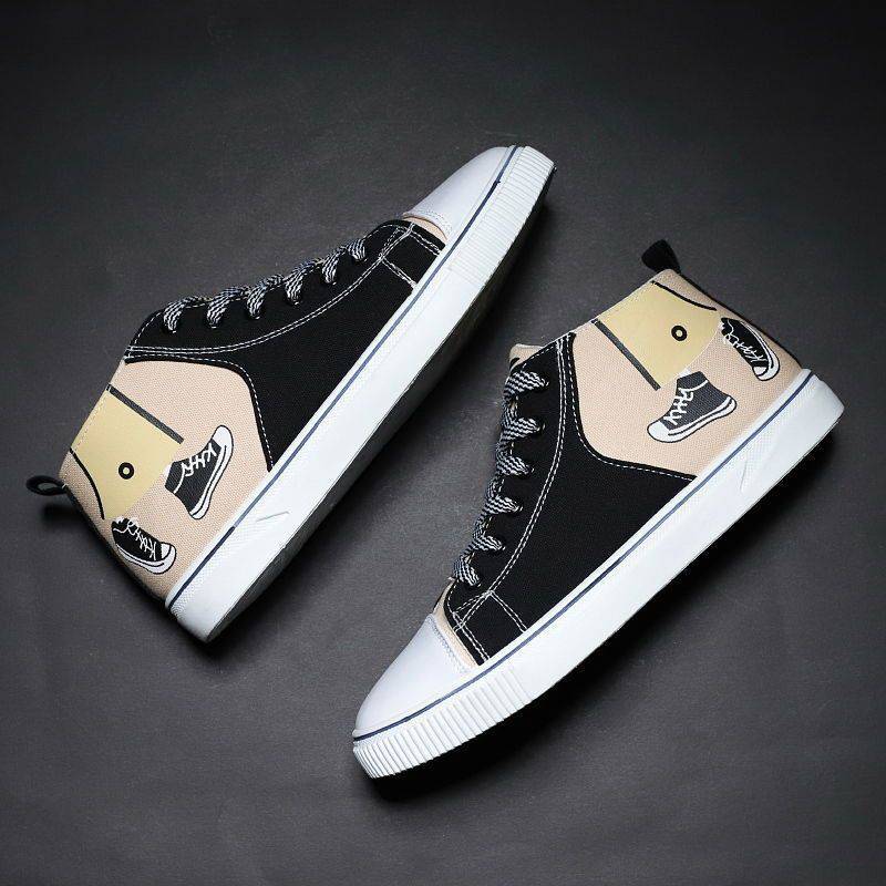 Bota de trabalho casual estilo britânico masculina combinando