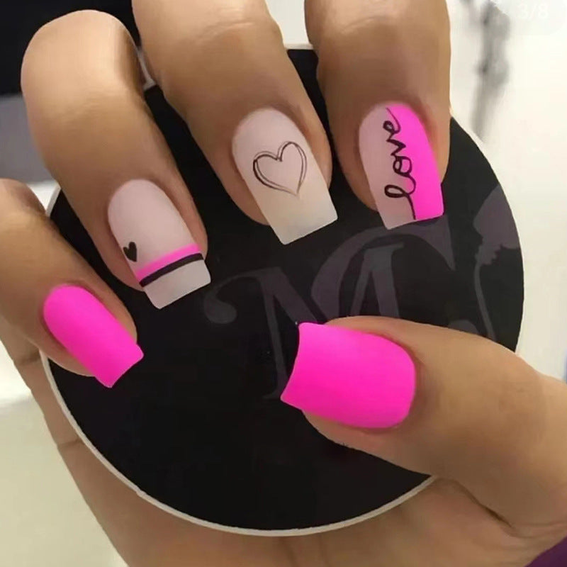 Manicure Dia dos Namorados Unhas Postiças Amor