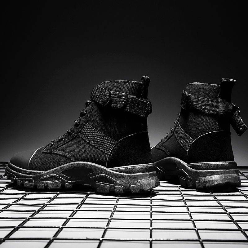 Bota de trabalho casual estilo britânico masculina combinando