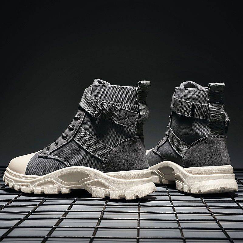 Bota de trabalho casual estilo britânico masculina combinando