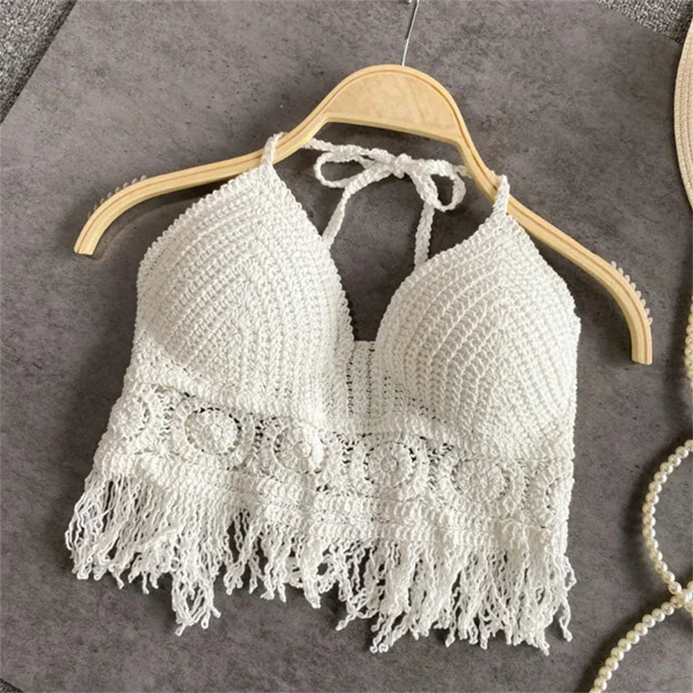 Boho vibes with a modern twist — the perfect crochet top for sun-soaked days and summer nights.