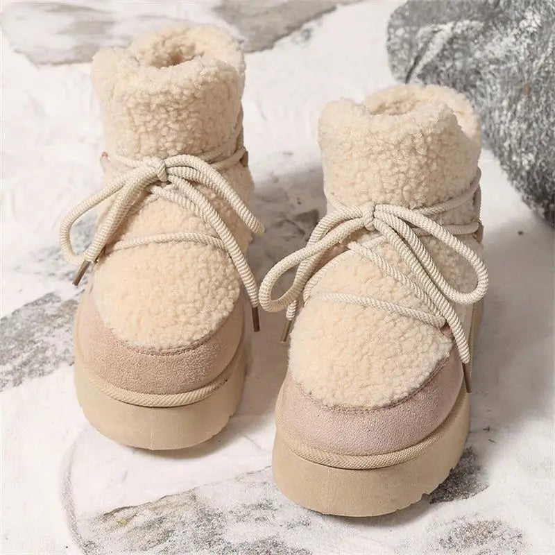 Winter-ready comfort. Snow boots designed for icy days, with fleece lining, secure grip, and effortless slip-on style.