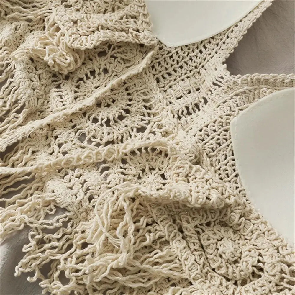 Boho vibes with a modern twist — the perfect crochet top for sun-soaked days and summer nights.