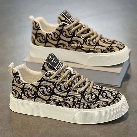 "2025 Men's Canvas Sneakers – Stylish, Durable, Non-slip."