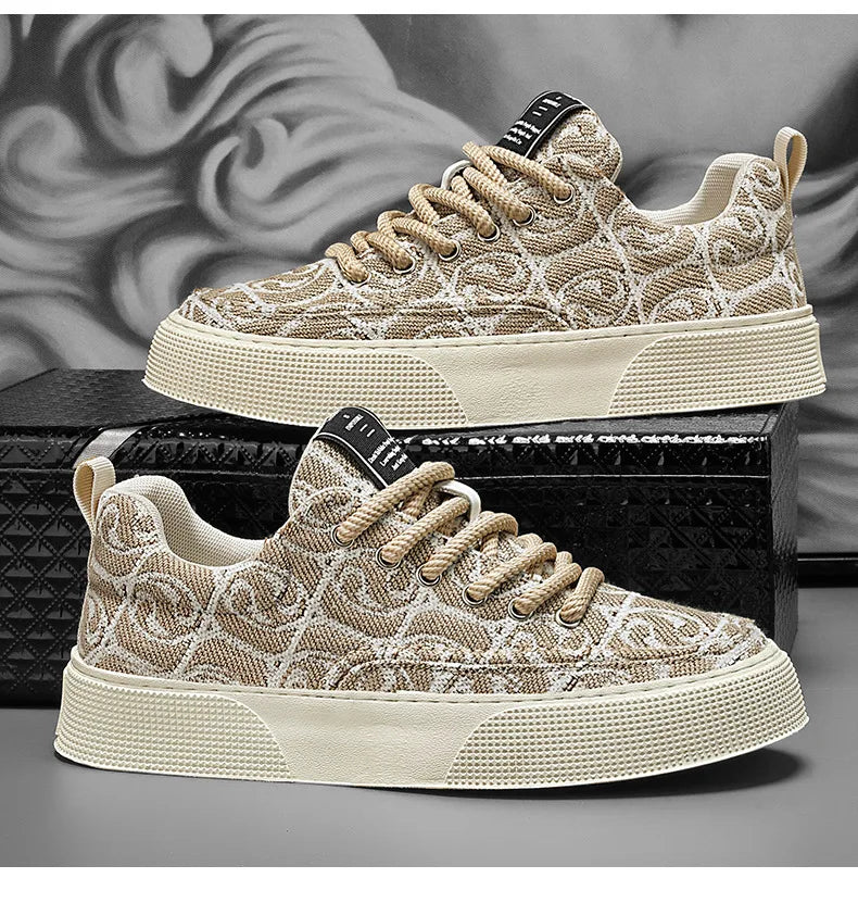 "2025 Men's Canvas Sneakers – Stylish, Durable, Non-slip."
