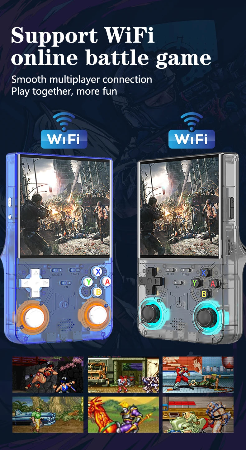 R36 Ultra 2025 Open Source R36S Video Game Console Linux System 4.0 Inch IPS Screen  Portable Pocket Video Player 64G best Games