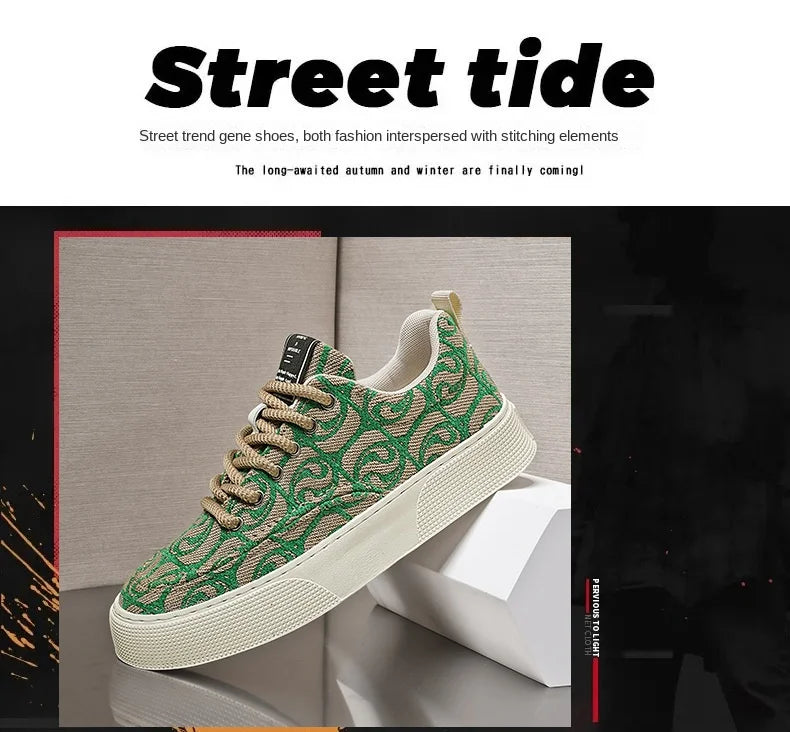 "2025 Men's Canvas Sneakers – Stylish, Durable, Non-slip."