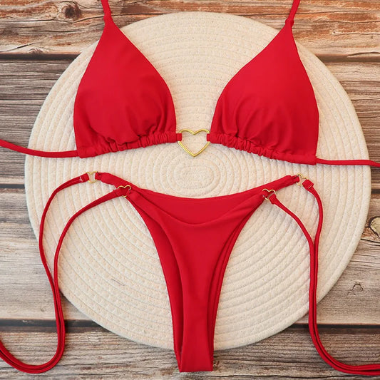 Heart Halter Bikini – 2 Piece Set