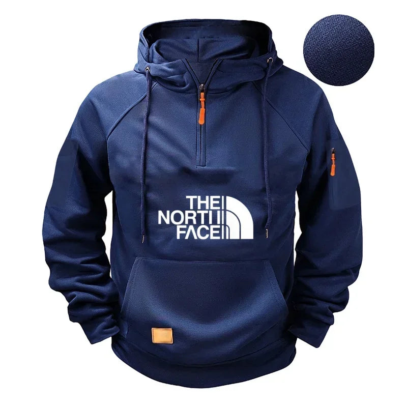 Men’s casual long-sleeve hooded sweatshirt. Comfortable, sporty, and stylish — perfect for autumn and winter.