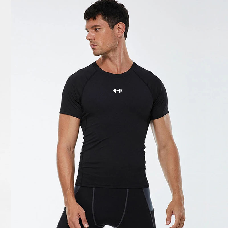 Sport Tops Tee Athletic Gym Workout Shirts Men