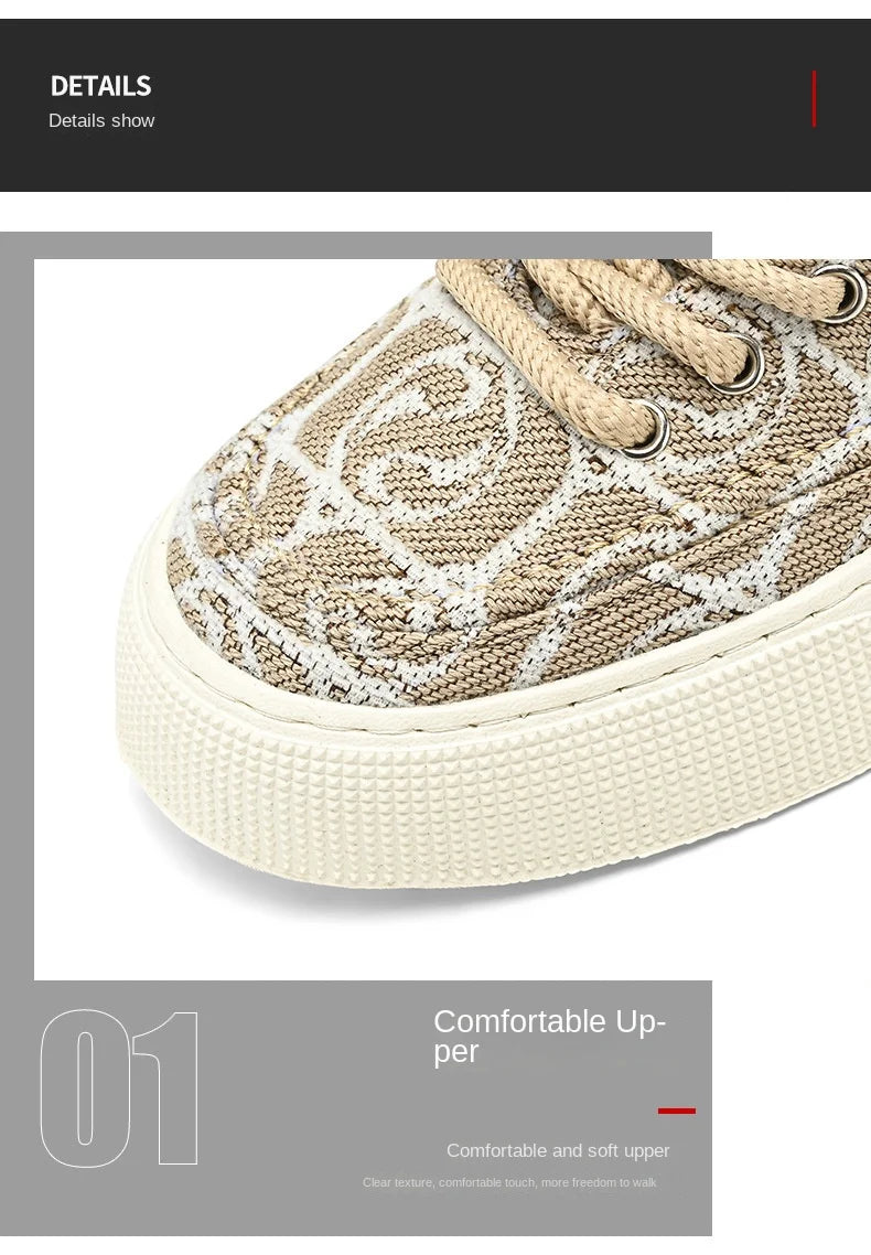 "2025 Men's Canvas Sneakers – Stylish, Durable, Non-slip."