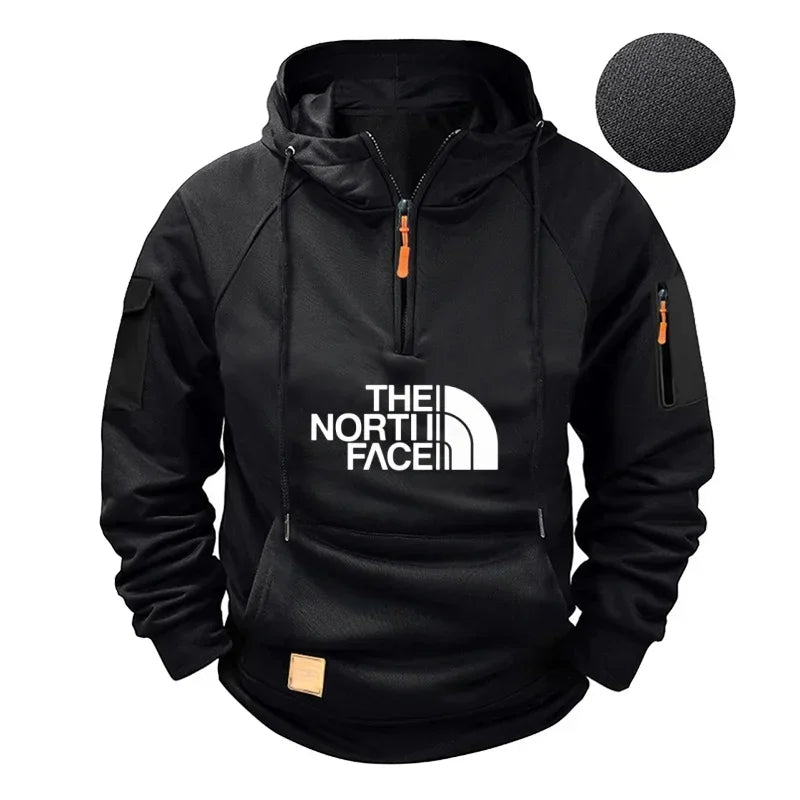 Men’s casual long-sleeve hooded sweatshirt. Comfortable, sporty, and stylish — perfect for autumn and winter.