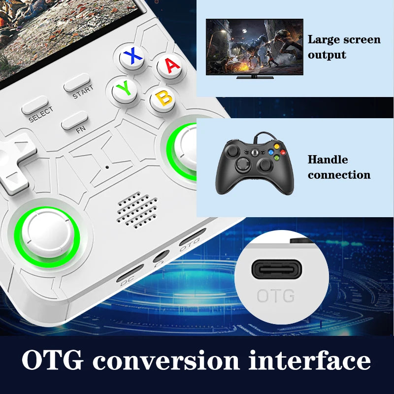R36 Ultra 2026 🎮 Portable Linux console with a 4.0" IPS screen and 64GB of the best retro games. Play anywhere, anytime.
