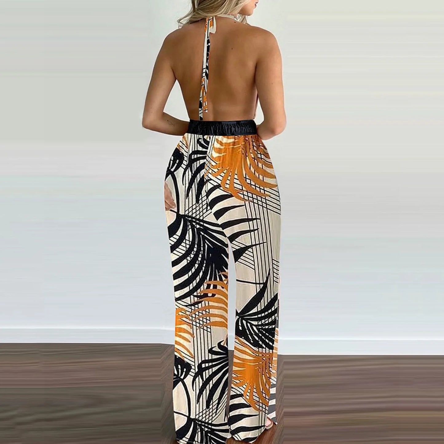 women's jumpsuit with v-neck