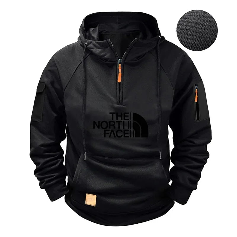 Men’s casual long-sleeve hooded sweatshirt. Comfortable, sporty, and stylish — perfect for autumn and winter.