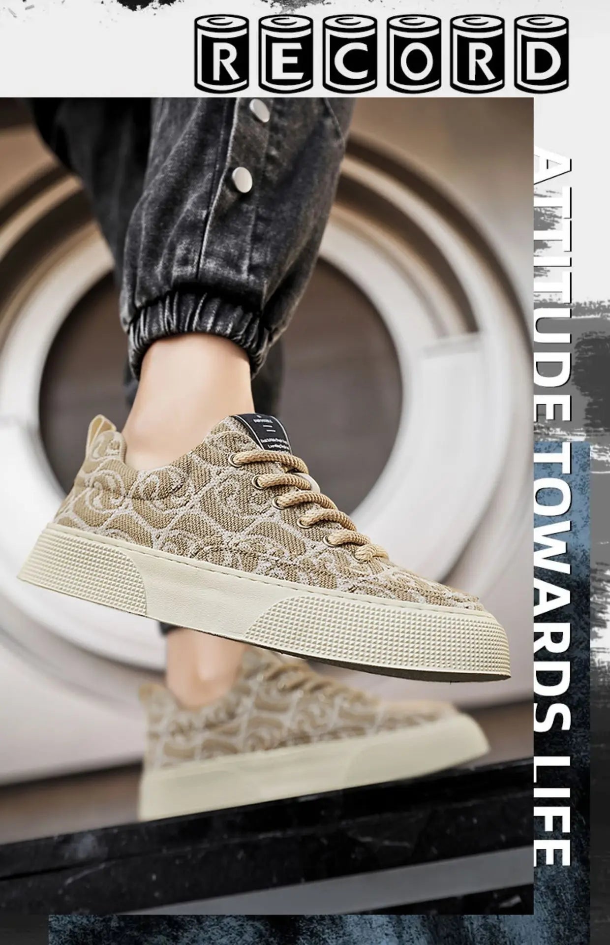 "2025 Men's Canvas Sneakers – Stylish, Durable, Non-slip."