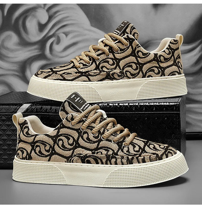 "2025 Men's Canvas Sneakers – Stylish, Durable, Non-slip."