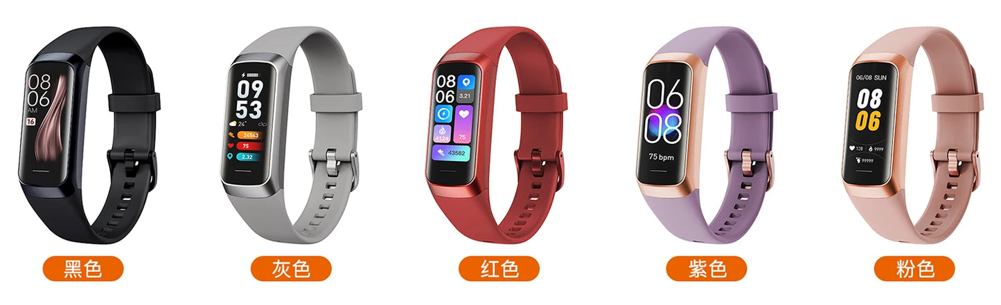 LIGE Amoled Smart Watch Smartwatch Band Women Heart Rate Blood Waterproof Connected Smart Bracelet Sport Fitness Tracker  Watch