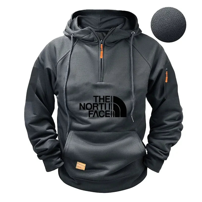 Men’s casual long-sleeve hooded sweatshirt. Comfortable, sporty, and stylish — perfect for autumn and winter.