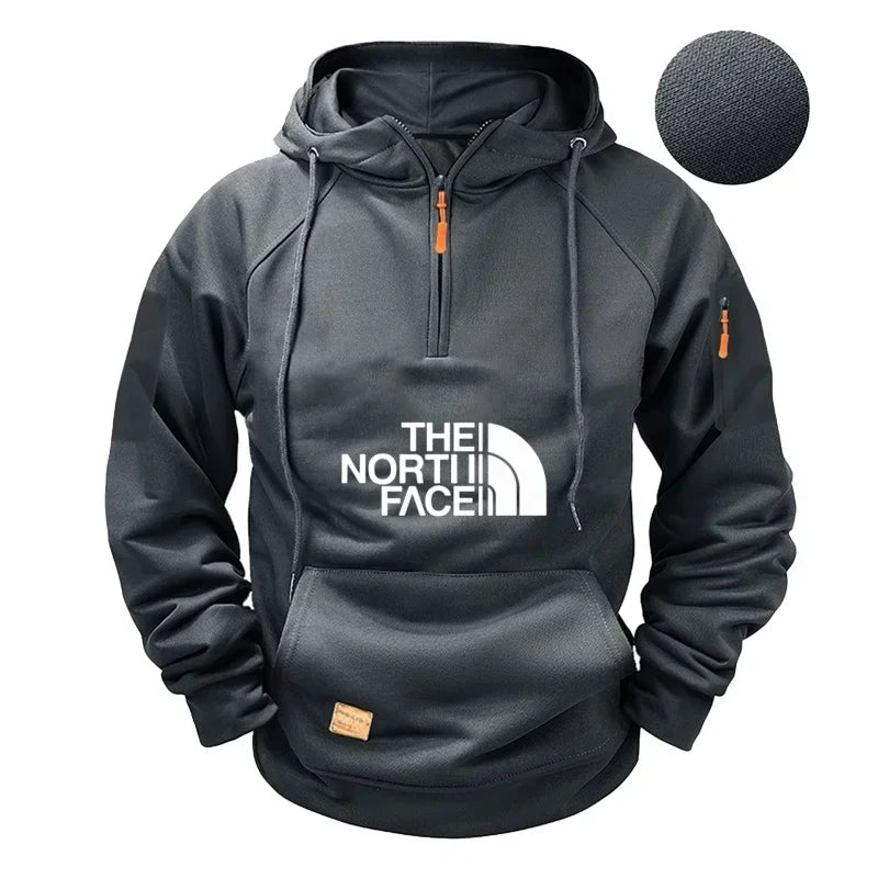Men’s casual long-sleeve hooded sweatshirt. Comfortable, sporty, and stylish — perfect for autumn and winter.