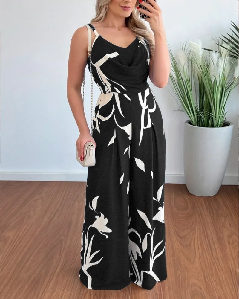 Jumpsuit European and American summer fashion temperament