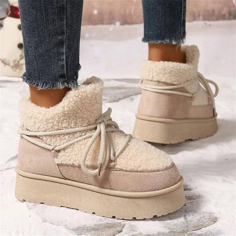 Winter-ready comfort. Snow boots designed for icy days, with fleece lining, secure grip, and effortless slip-on style.