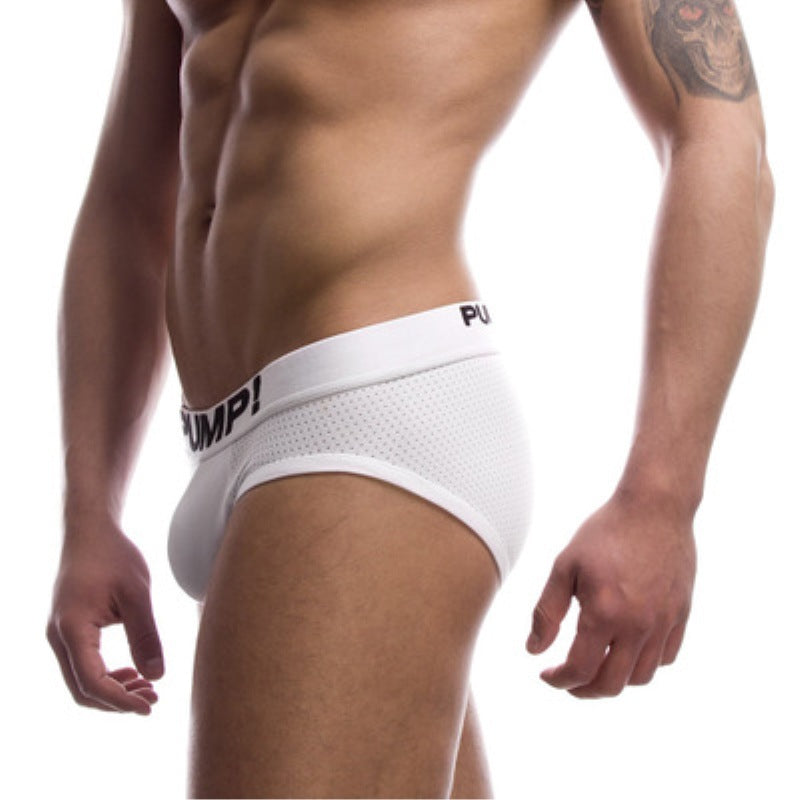Cuecas pretas e brancas de malha de algodão masculina