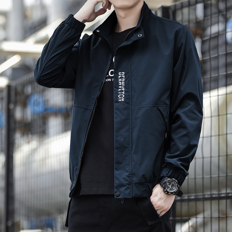 Jaqueta casual masculina uniforme de beisebol roupas da moda
