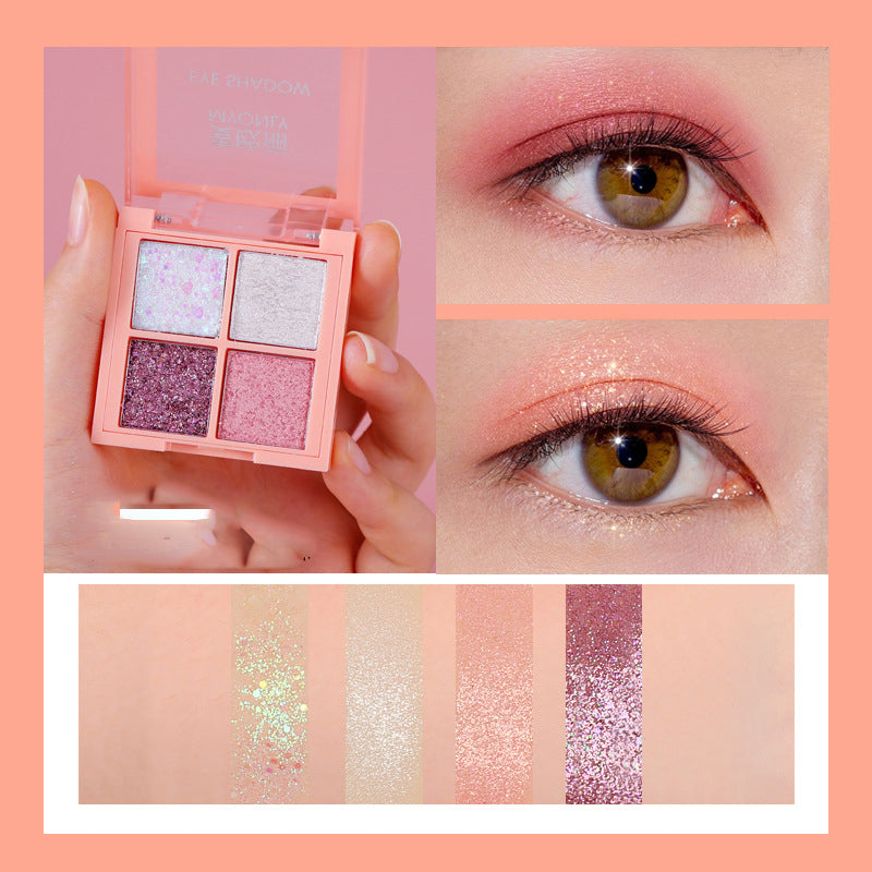 Paleta de sombras multicoloridas simples Pearly Earth