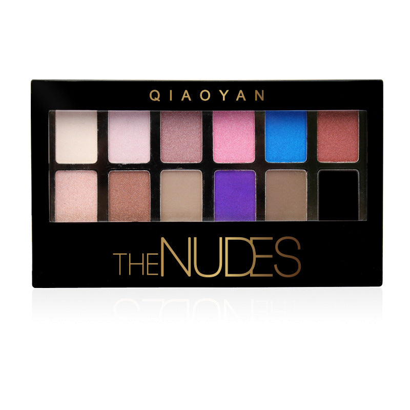 Pretty Makeup Plate Sombra Nude 12 Cores