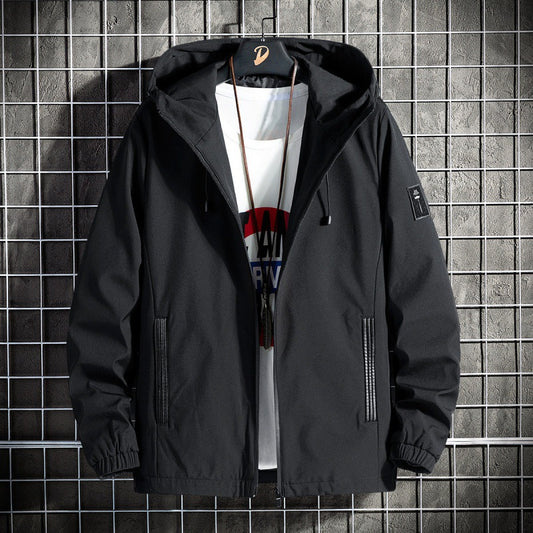 Jacket Hooded Overalls Trendy And Handsome Men's Clothing