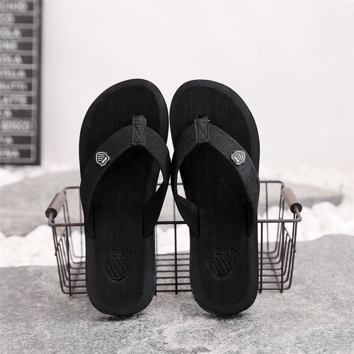 Chinelos de verão masculinos Xiaobei mesmo estilo chinelos de lazer sapatos de praia transfronteiriços sandálias masculinas