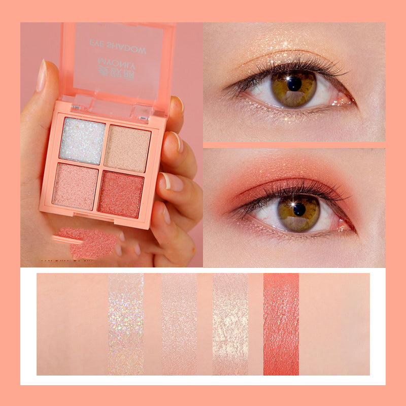 Paleta de sombras multicoloridas simples Pearly Earth