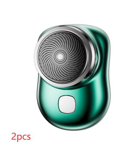 Mini barbeadores faciais portáteis sem fio barbeador elétrico recarregável USB molhado e seco indolor máquina de barbear de tamanho pequeno para homens