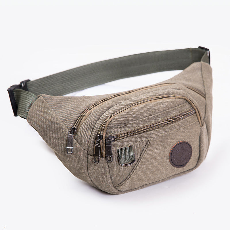 Bolsa de cinto de lona esportiva multifuncional para atividades ao ar livre