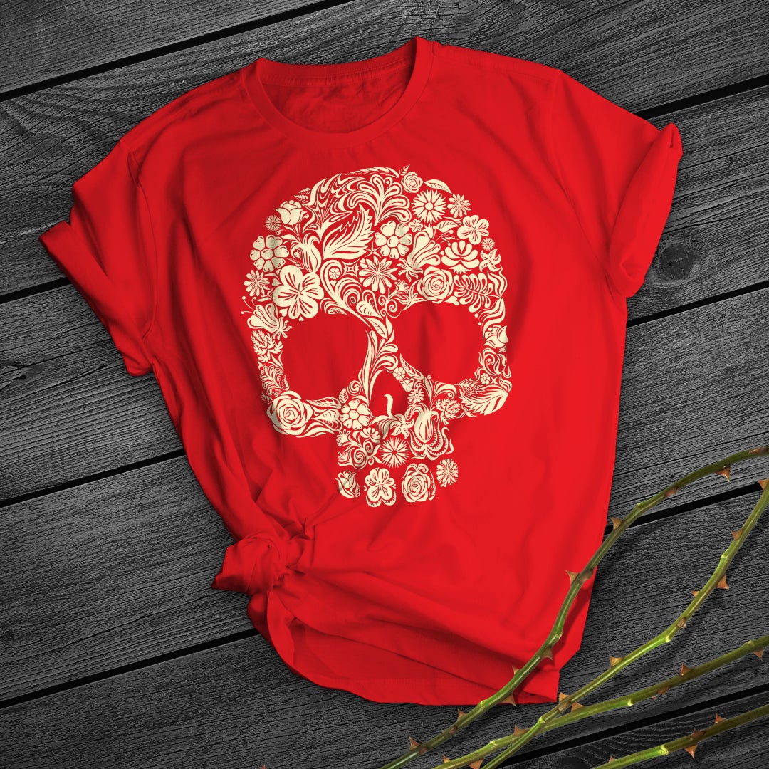 Skull Men's And Women's 3D Digital Printing Loose Fashion Casual Short Sleeve