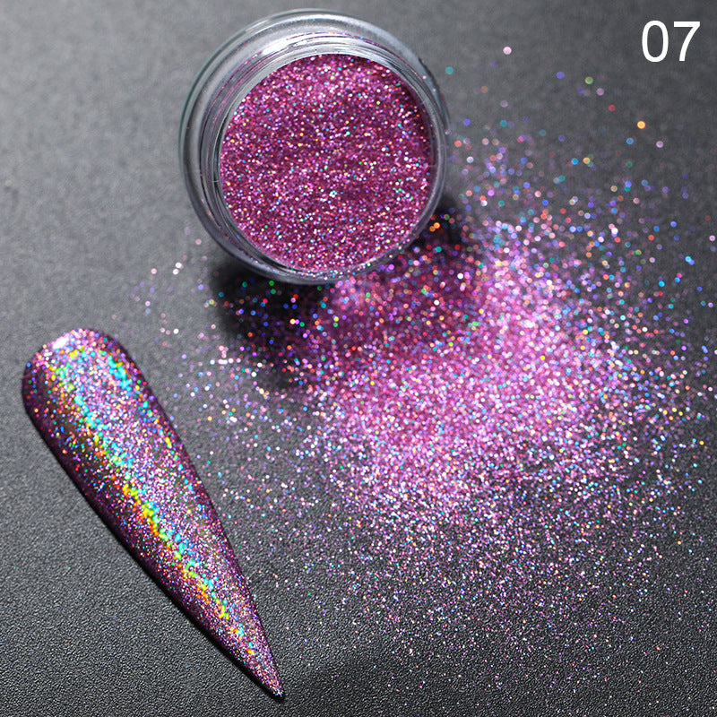 Aurora Magic Nail Powder Glitter para unhas