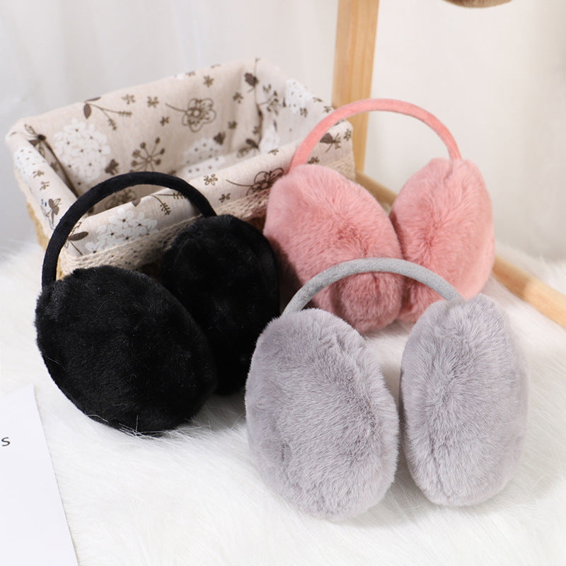 Protetores de ouvido de pelúcia fofos para mulheres de inverno para se manterem aquecidas