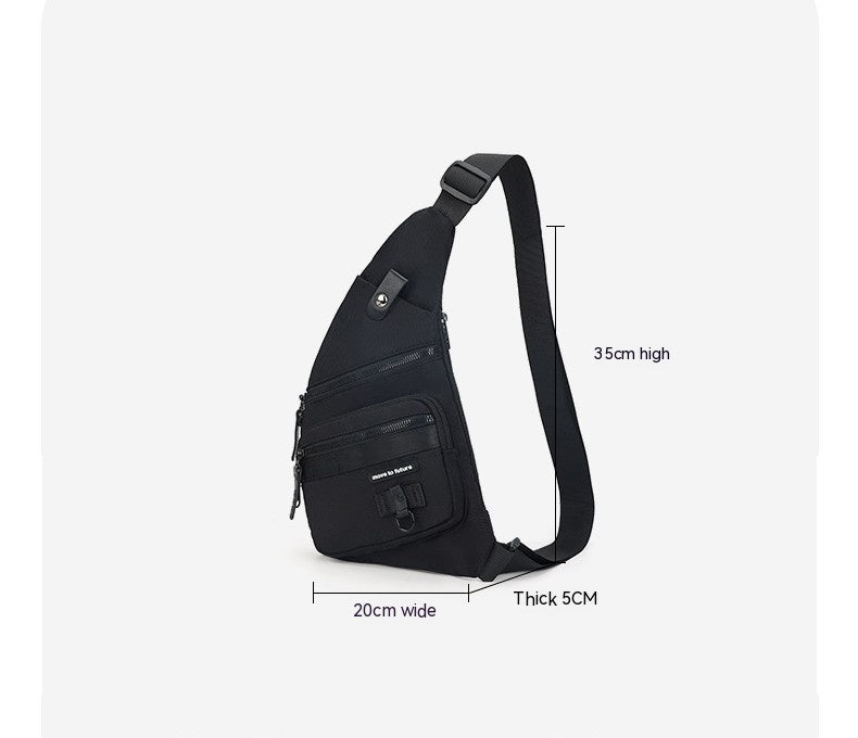 Bolsa de peito casual masculina transversal