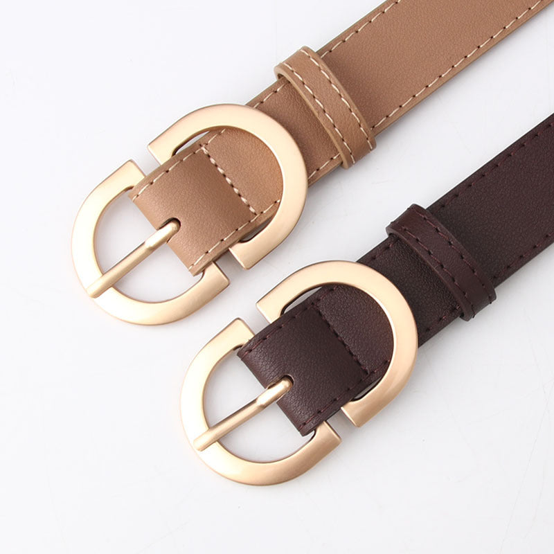 Moda All-match Feminino Corpo Leve Cinto de Cintura