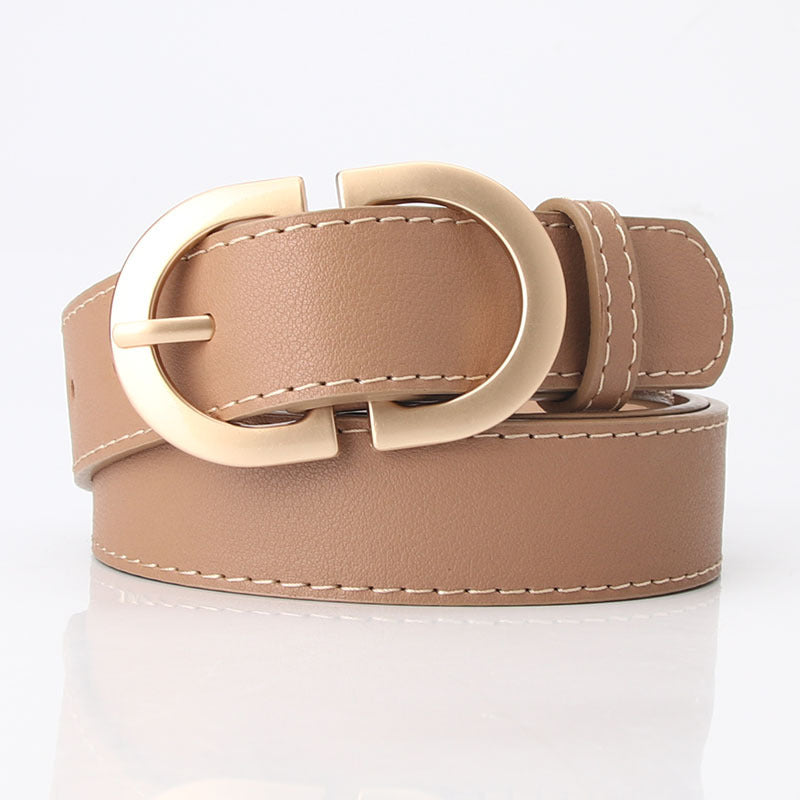 Moda All-match Feminino Corpo Leve Cinto de Cintura