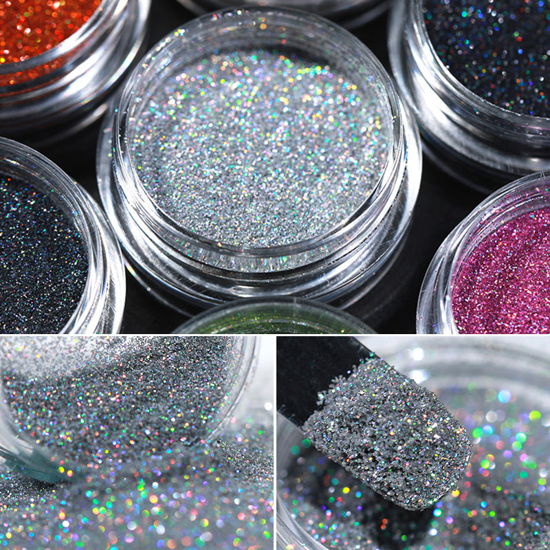 Aurora Magic Nail Powder Glitter para unhas