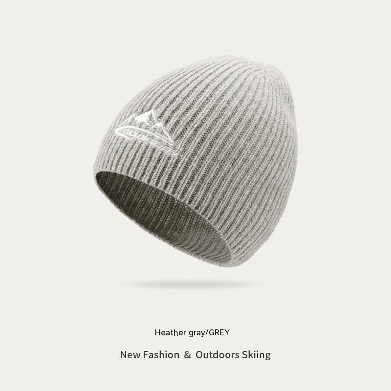 Gorro de lã espessa para esquiar ao ar livre