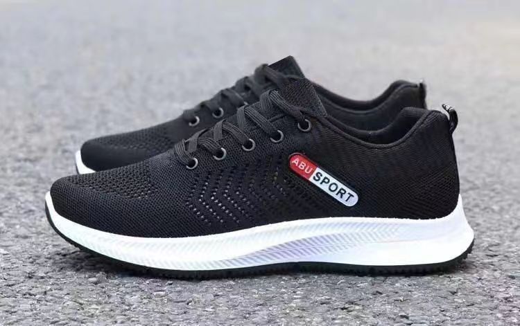 Sapatos casuais respiráveis ​​​​da moda all-match da malha tecida da mosca dos homens