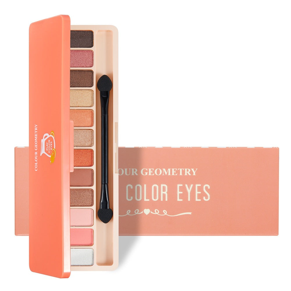 Paleta de sombras para iniciantes de 12 cores, maquiagem nude